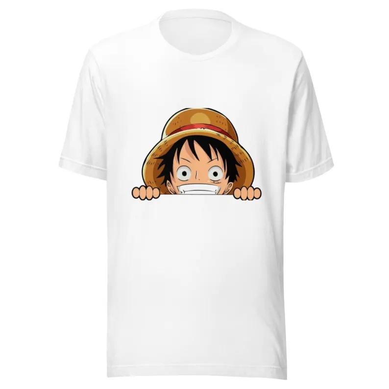 

2026 New Fashion One Piece Unisexs and Womens Oversized Tshirt Short Sleeves Shanks Japanese Anime Niche Parentchild Clothes S