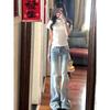 2025 Autumn Plus Size High-Waisted Elastic Flare Jeans for Pear-Shaped Women