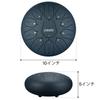 Slit Drum Steel Tongue Drum 11 Notes 10 Inch LEKATO Metal Drum Percussion Instrument with Mallet and Storage Bag for Meditation, Yoga, Zen, Navy Blue