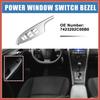 ACROPIX Front Left Driver Side Master Power Window Switch Bezel Interior Door Armrest Panel Trim Cover No.7423202C00B0 for Toyota Corolla 2009-2013