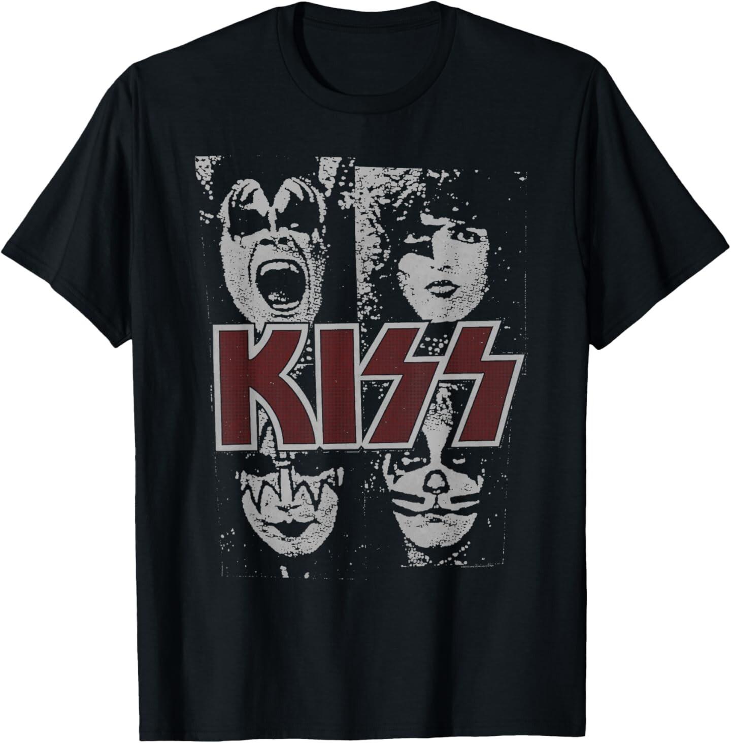 KISS - Stencil T-Shirt Mens Womens Tees Top 2XL
