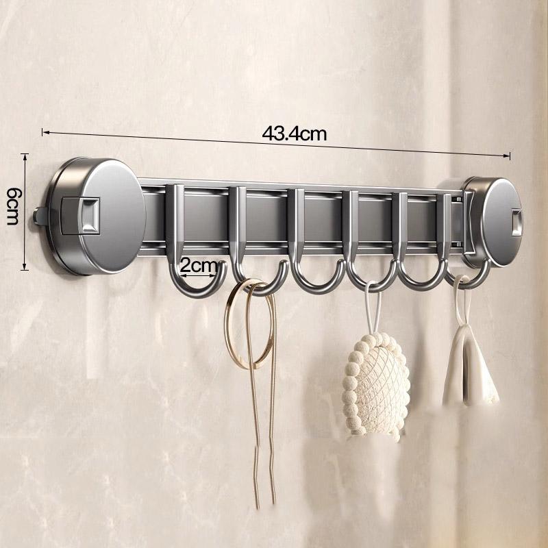Suction Cup Hook Strong Load-bearing Adhesive Rack Hook Wall-mounted Punch-free Bathroom Door Clothes Hanging Artifact
