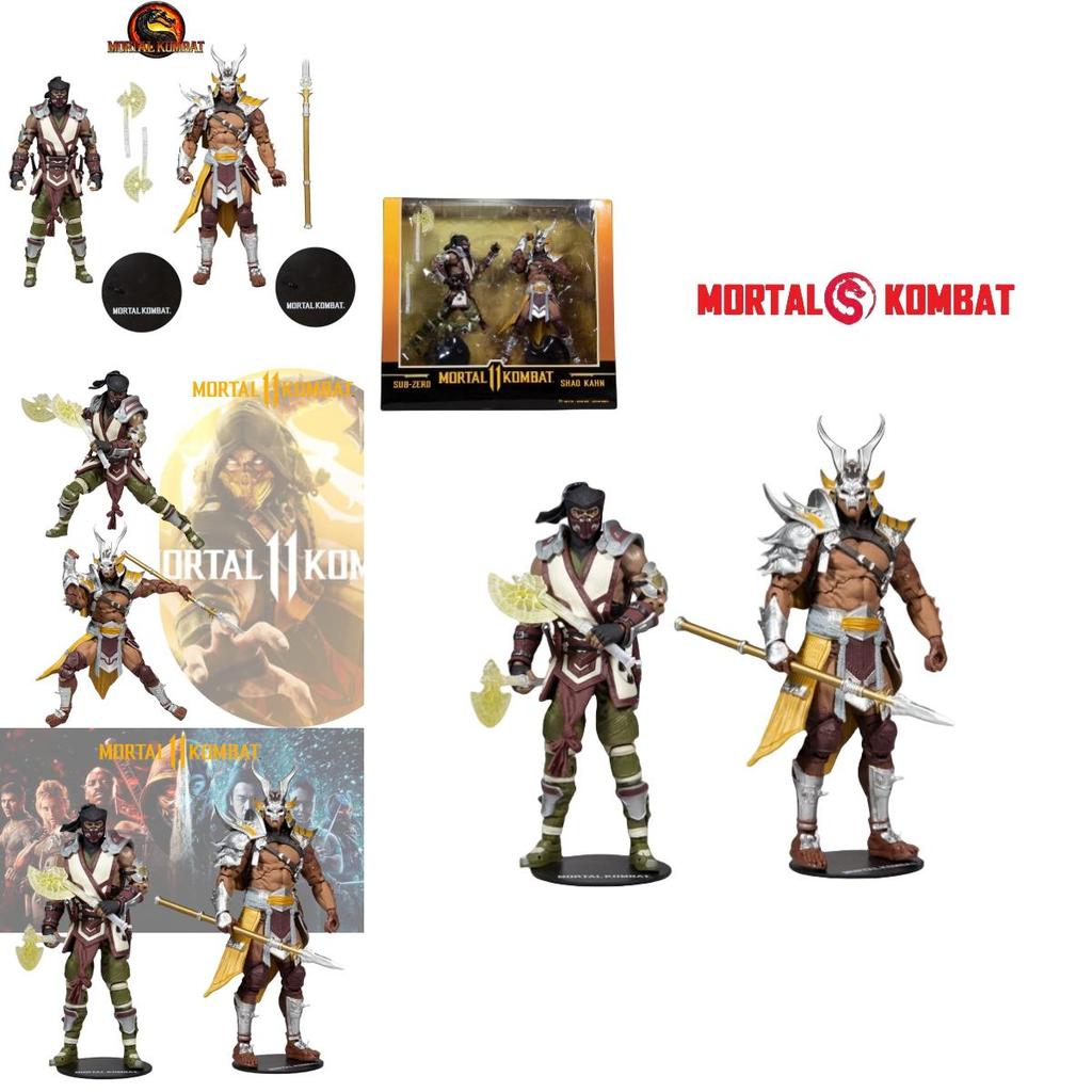 Mcfarlane Realistic Mortal Kombat Shaokan Zero Degree Dual Figure Set 7-inch Joint Movable Doll
