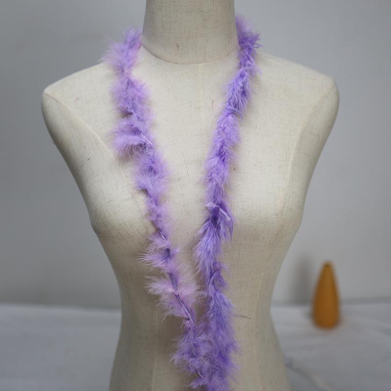 Direct Sales, Colored Turkey Tops Diy Interior Decoration Feather Accessories Bouquet Packaging Material Feather Strips