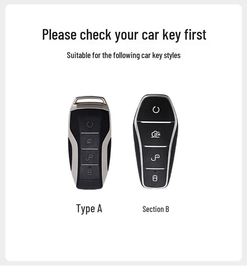 Compatible Key Case for BYD Models: Han, Qin Plus DMI, Song Pro, Tang L, Yuan 05, Seagull, Seal 06, Dolphin
