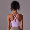 Naked Sports Bra Gathers Sexy Seamless One-piece Cup, Beautiful Back Yoga Bra, Running And Fitness Vest For Women