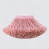 Lace Skirt Girls Fluffy Chiffon Pettiskirt Solid Colors Tutu Skirts Girl Dance Skirt Christmas Tulle Petticoat Tulle