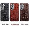 OPPO Reno10PRO Skull Cowhide Leather Cover: Genuine Leather Half Package Protective Case for Reno10 & Reno10Pro+ Phones.