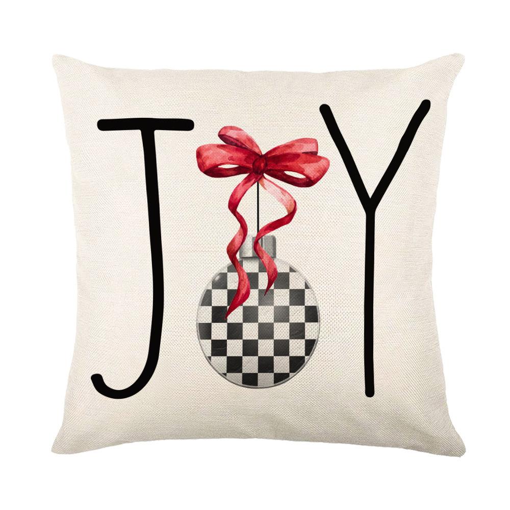 New Christmas Pillow Printed Simple Holiday Pillow Cover Home Sofa Pillow Pillowcase Cushion