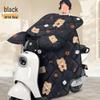 Electric Vehicle Plush Windshield Cover - Thickened, Enlarged, Waterproof, and Windproof for Winter Protection.