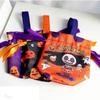 Handheld Halloween Candy Tote Bag Pumpkin Pattern Design Halloween Gift Handbag  Halloween Party