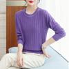 Fall Winter Women's Plus Size Sweater Short Crew Neck Knitwear Sweater Loose Pullover Knit Top Stretch Jumper