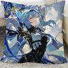 1Pc Game Anime Genshin Impact Eula Lawrence Pillow Case Square Pillow Cushion Cover Bedroom Sofa Room Decoration Casual
