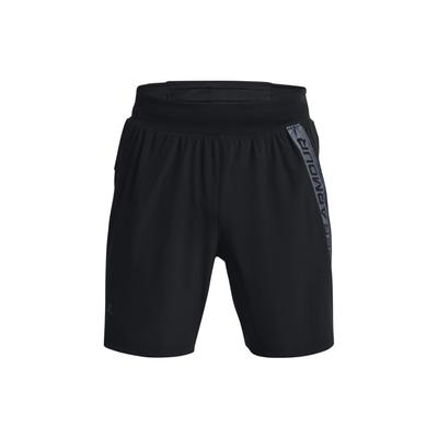 Elastic Waist Straight-Leg 7-Inch Running Shorts Men Bottoms Black 1377003-001