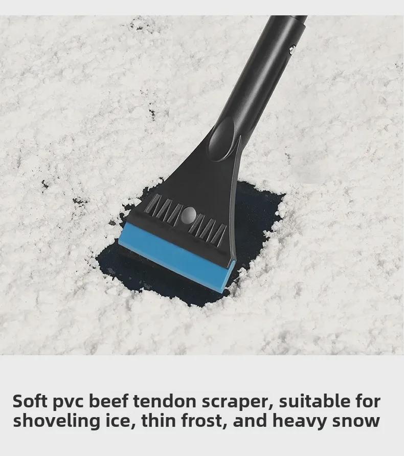 3-in-1 Multifunctional Car Snow Shovel: De-icer, Snow Sweeping, and Removal Tool