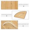 55 L Laundry Basket with Lid, Handle, Laundry Sorter with Removable Laundry Bag for Bathroom, Bamboo, Natural