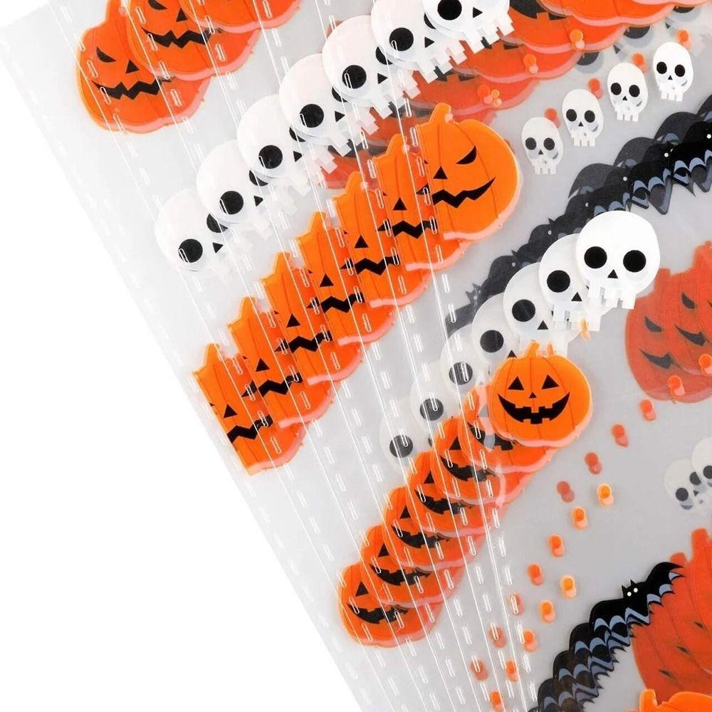 50pcs/pack With Ties Halloween Candy Bags Treat Bags Color Printing Dessert Packaging Bag Bat Pattern Gift Bags Baking Decor