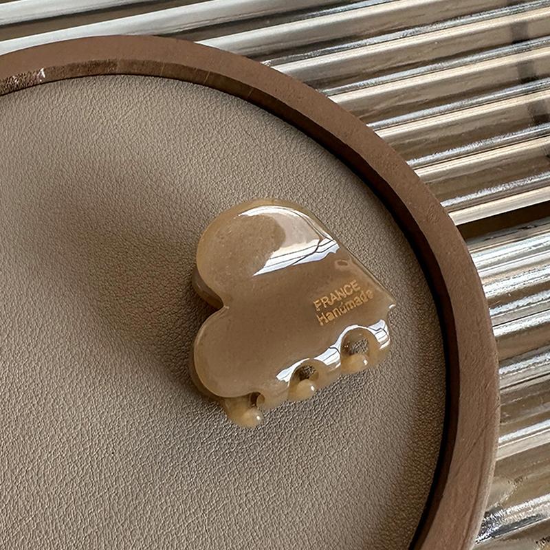 Creative Fashion Heart Small Hair Claw Acetate Hair Clip For Women Girls Cute Heart Shaped Hair Clips Hair Accessories Gifts