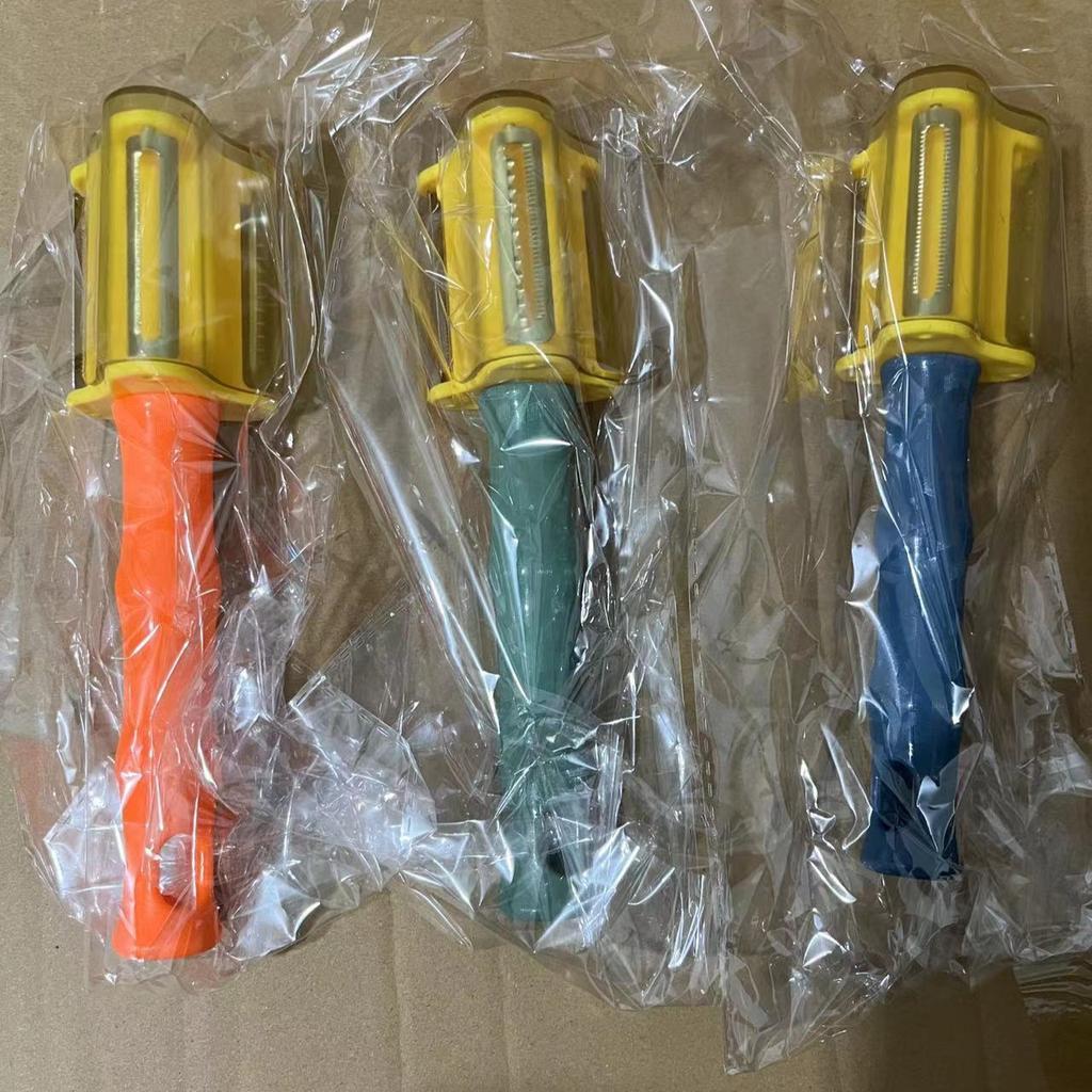 Three-in-One Vegetable Fruit Peeler Multifunction Peeling Knife Cucumber Grater Practical Knife Sharpener Kitchen Tool