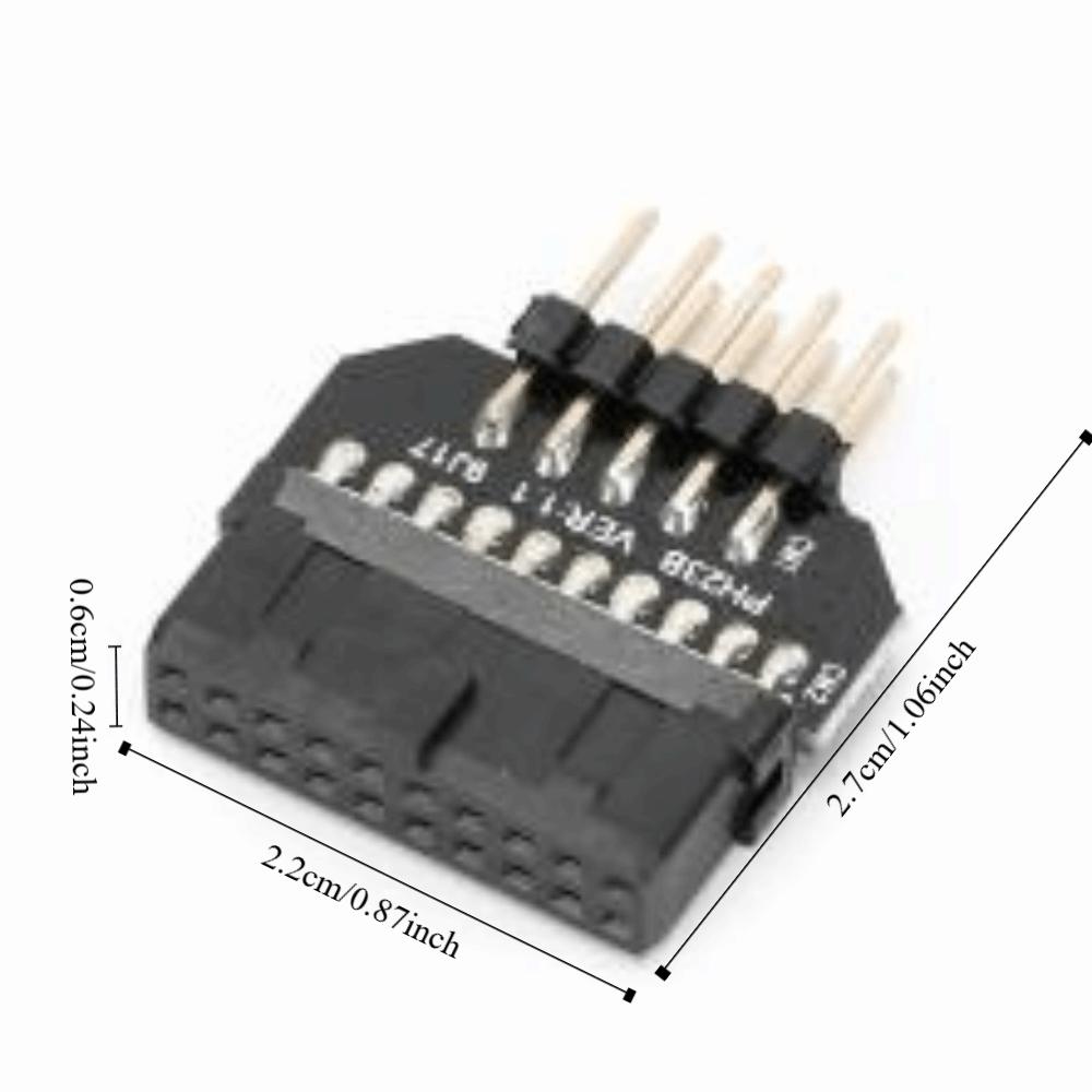 Plug and Play Front Panel Plug Connector Plastic Shell Motherboard Adapter PC Assembly