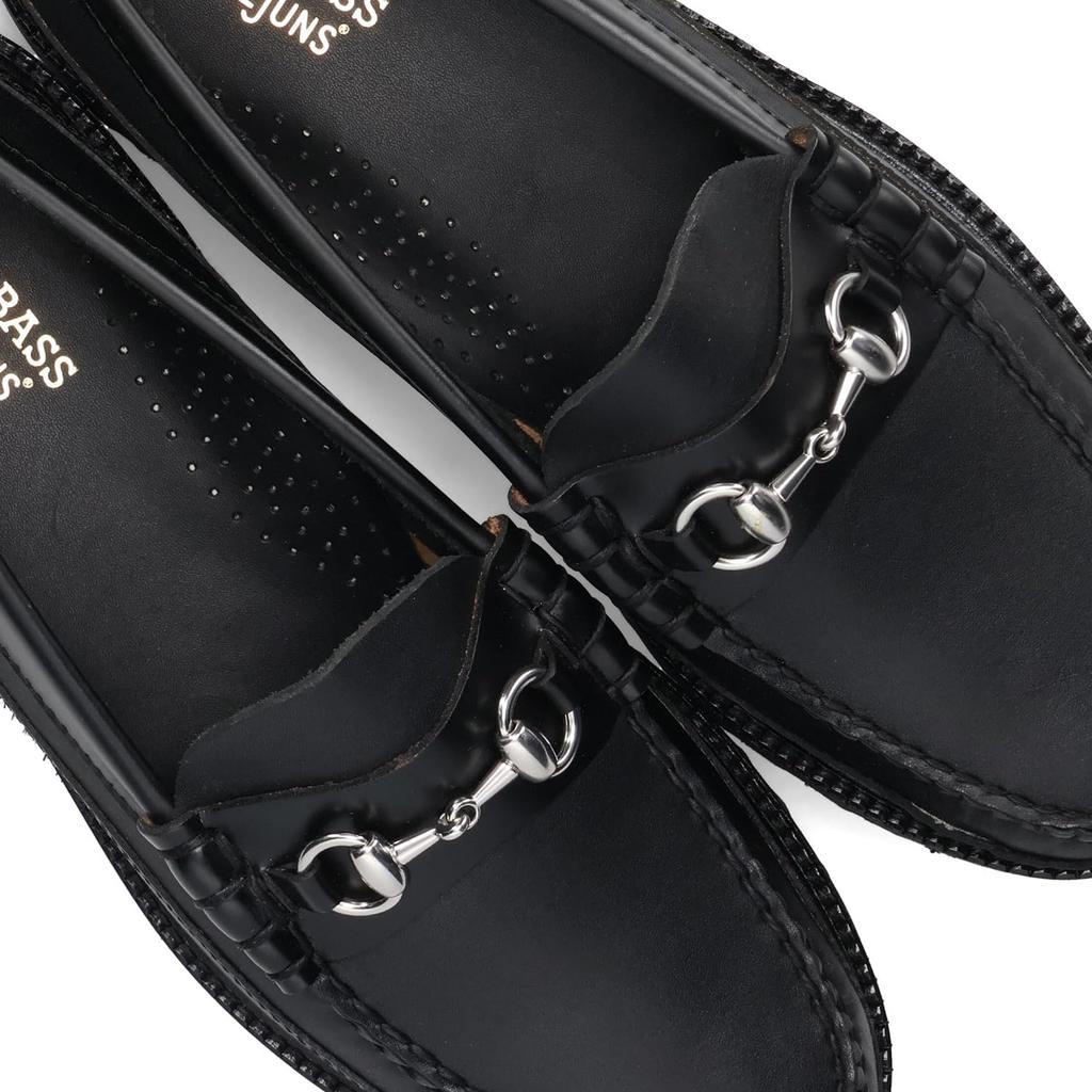 GH Bass Weejuns 90s Lincoln Canoe Horsebit Size Loafers, Men's, Black, 26.5cm, BA11536-000 [Used]