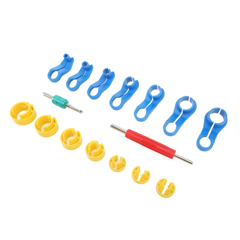 16PCS Car AC Fuel Line Disconnect Removal Tool Set with Storage Box Compact for Air Conditioning Pipes Heater Hose