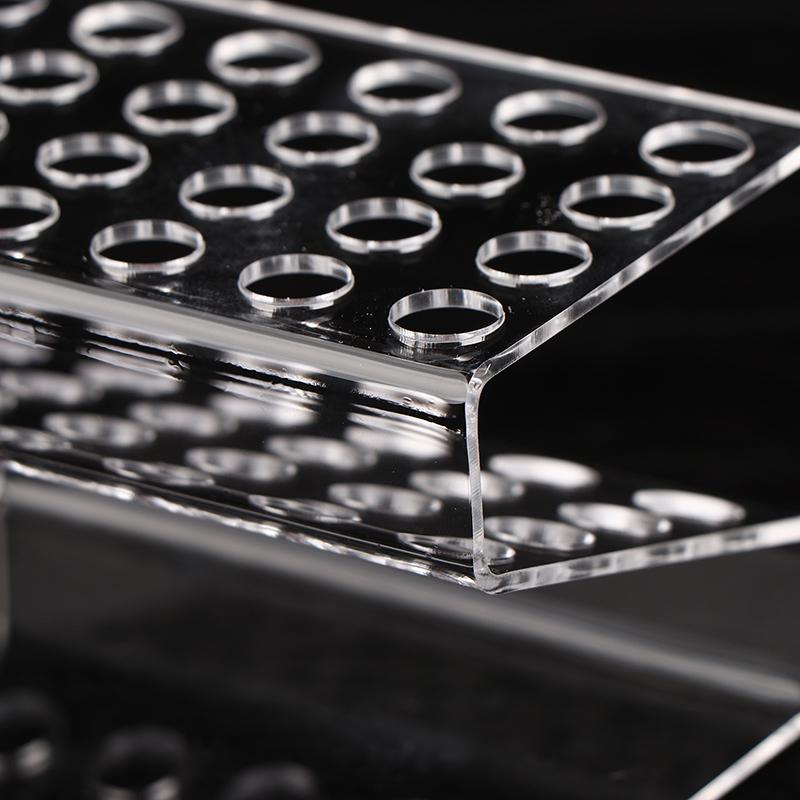 Augenbrauenbürsten-Röhrchen-Ausstellungsstand Wimpernbürsten-Aufbewahrungshalterung Pinzettenhalter Acryl Beauty Makeup Tools Wimpernpflanzung