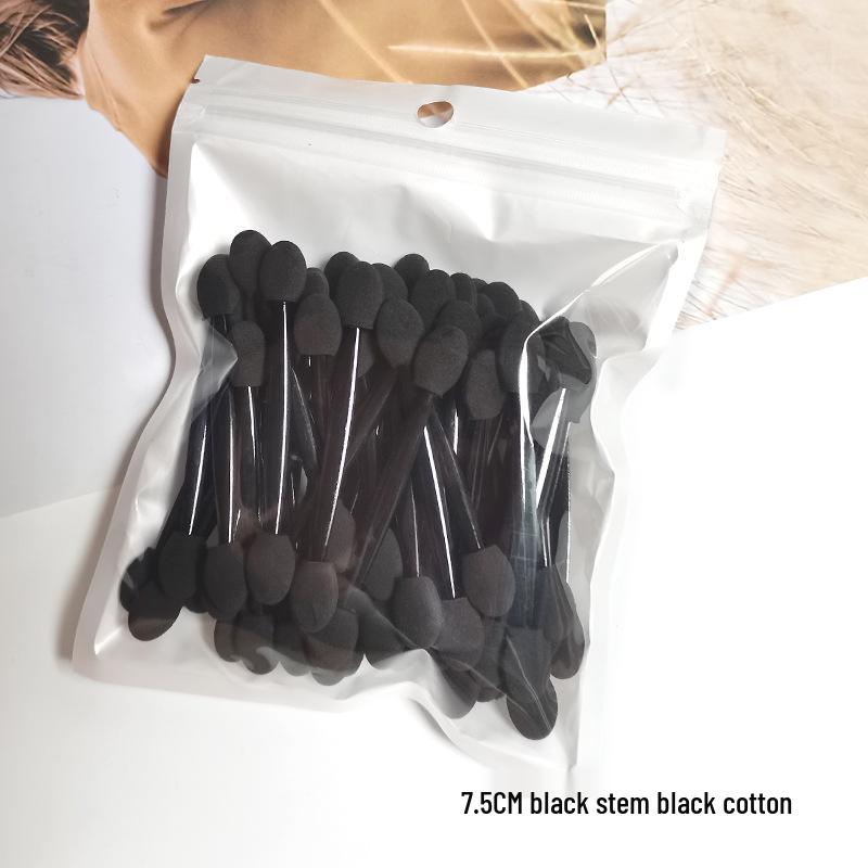 Double-ended Eyeshadow Applicator and Nail Art Blending Sponge, 50pcs, Sizes 7.5/6.5/5.5cm