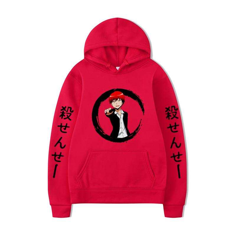 Japanese Anime Hoodies Print Fashion Sweatshirt Hip Hop Casual Unisex Autumn Winter Fleece Streetwear Tops