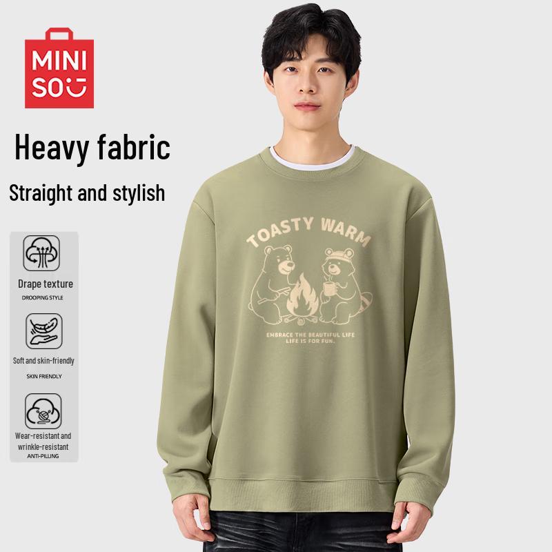 MINISO Unisex Casual Round Neck Sweatshirt
