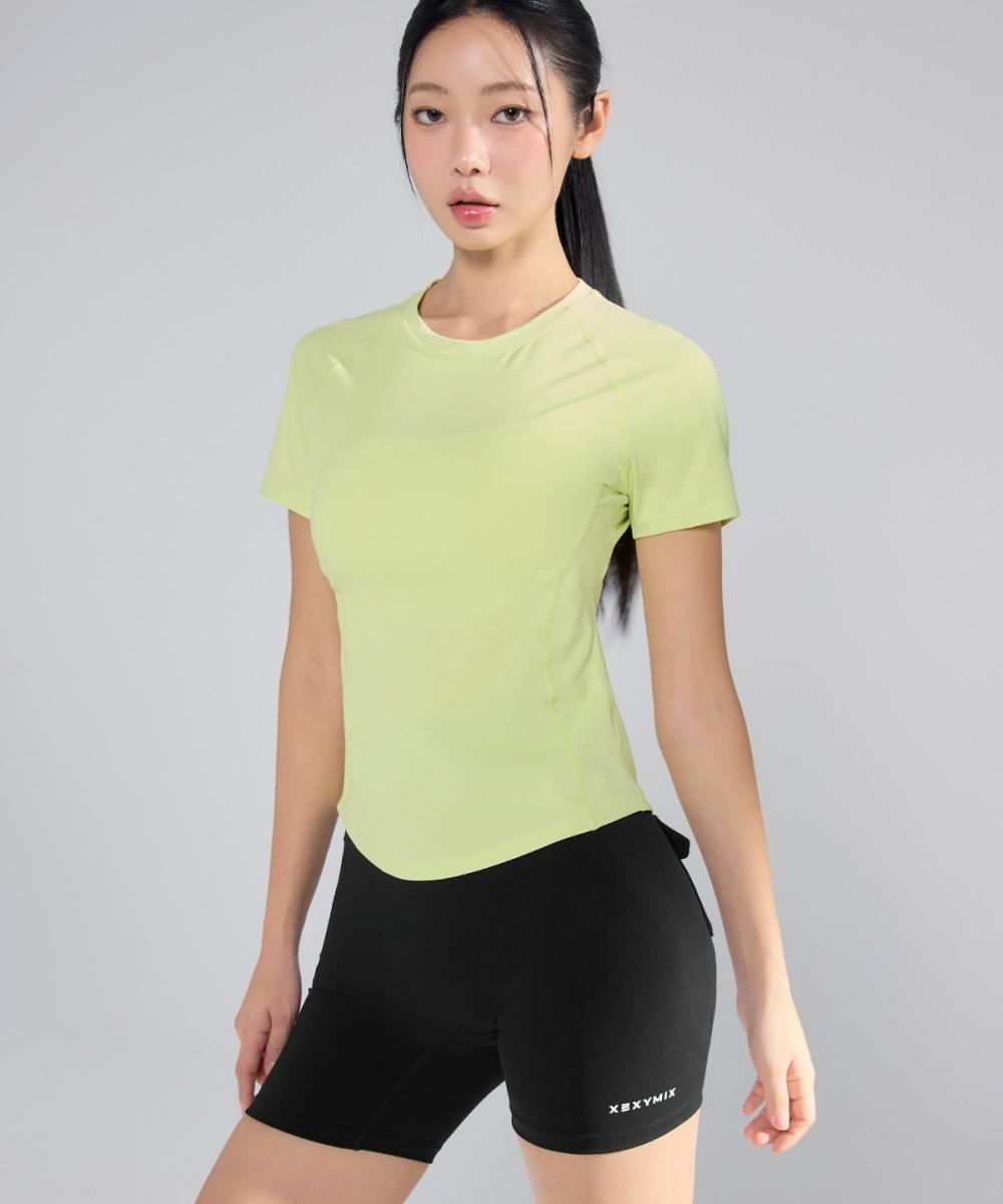 Xexymix Ежедневная Тонкая Футболка С Коротким Рукавом Funky Lime Funky Lime/M