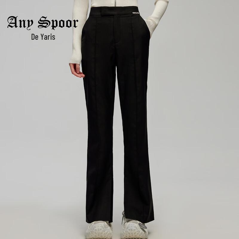 

ANY SPOOR Women s Split Hem Commuter Casual Pants L