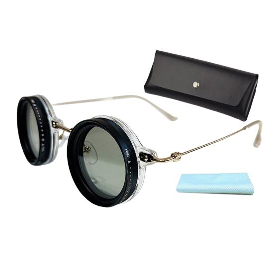 

Маленькие круглые поляризованные солнцезащитные очки Yousheng для мужчин и женщин, 1-9 передач, регулируемые солнцезащитные очки с линзами из нейтрального фильтра для пляжа, рыбалки, вождения