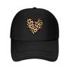 Leopard Print Heart Wall Decor  Mesh Baseball Cap Hip Hop