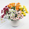 5 Bundles Artificial Mums Lifelike Outdoor Sunset Mums Flowers Artificial Daisy Flowers for Wedding Home Table Garden Decor