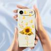 For iPhone 17 Air Case Golden Butterfly Sunflower Pattern Printing Straight Edge TPU Phone Back Cover
