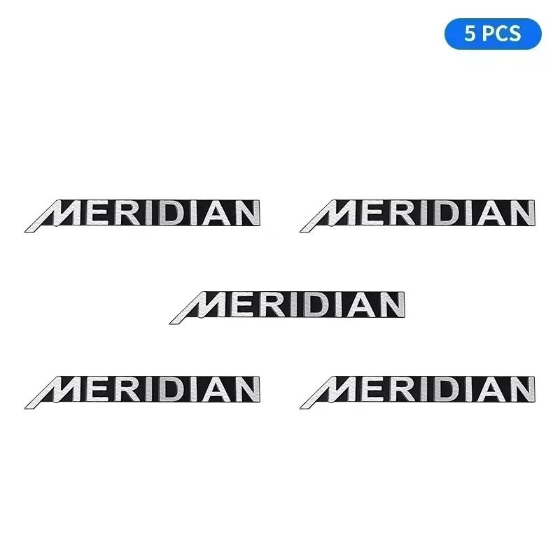 

5 шт./10 шт. высококачественный металлический значок-эмблема MERIDIAN для автомобильного Hi-Fi динамика, стерео динамика, наклейка, аксессуары