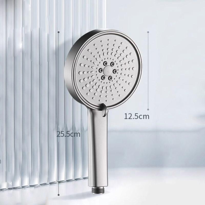 Pressurized Large Panel Shower Head 5 Modes Large Water Flow Multifunctional Bathroom Shower Head Set