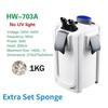 15W 30W 45W Aquarium Filter Ultra-quiet External Aquarium Filter Bucket UV Sterilizer Aquarium Lamp Canister Filter