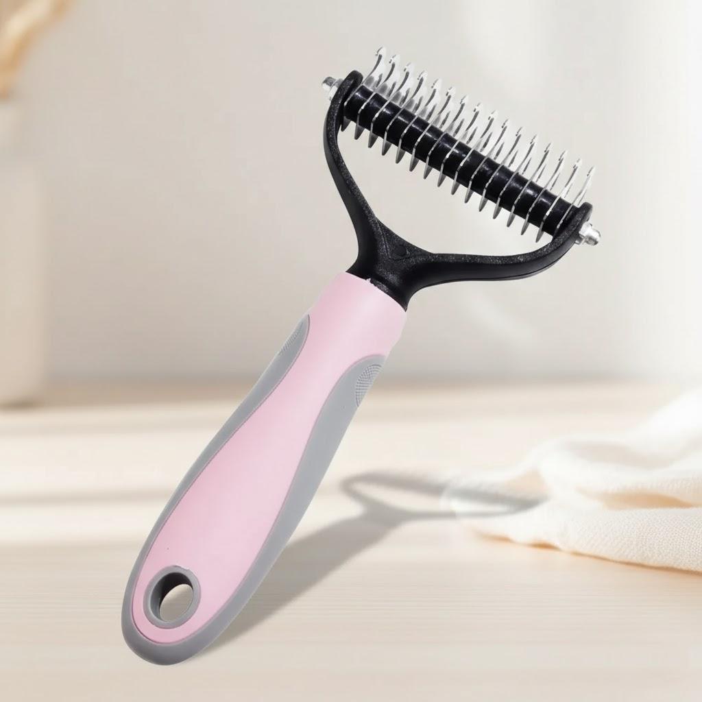 Double-sided Dog Grooming Brush Pet Hair Removal Comb for Cats and Dogs Efficient Shedding Tool 1PC S L