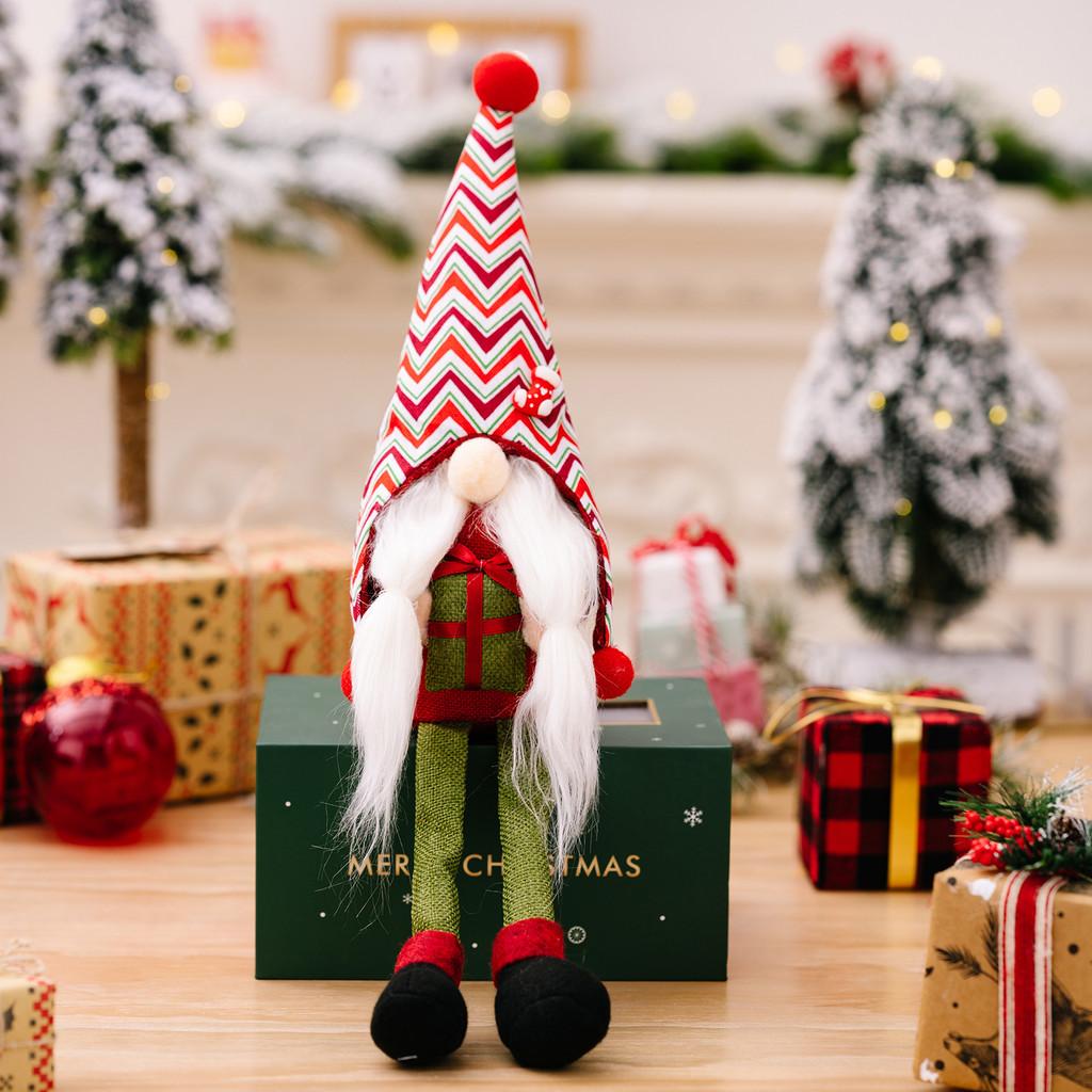 Hat Snowflake Enchanting Rudolph Doll With Gift Box Legs Ideal For Christmas Festivities