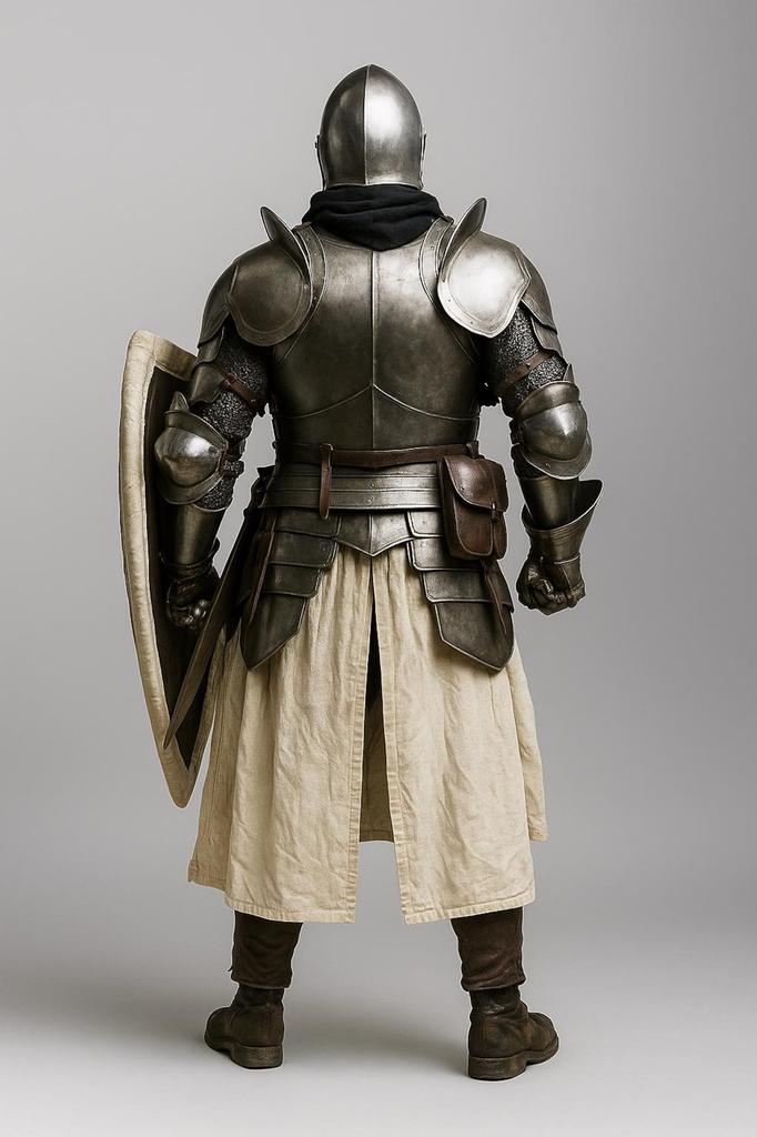 Full Steel Barbuta Knight Warrior Outfit Medieval Armor LARP Cosplay Costume