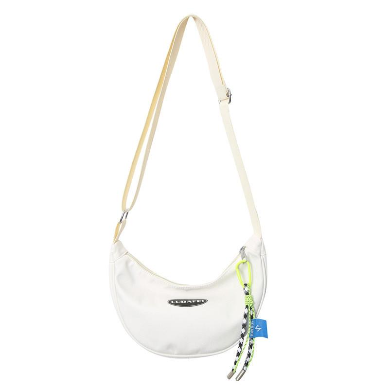 Nylon Casual Crossbody Bag With Zipper Closure For Daily Use