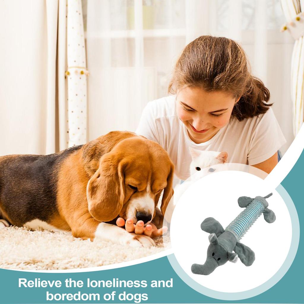 Dog Squeak Toy Animal Shaped Soft Chew Toys For Dogs Plush With Sound Squeaker Teeth-Cleaning Chewing Biting Small Medium Large