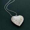 925 Sterling Silver Photo Frame Pendant Necklace 50 Inch Snake Chain For Woman Charm Wedding Fashion Jewelry