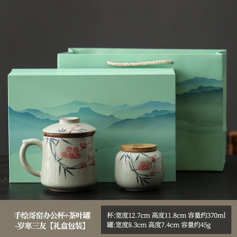 Handbemalte Keramik-Teetasse, Tee-Trenntasse, Persönliche Spezial-Bürotasse, Hochwertige Teetasse als Geschenk