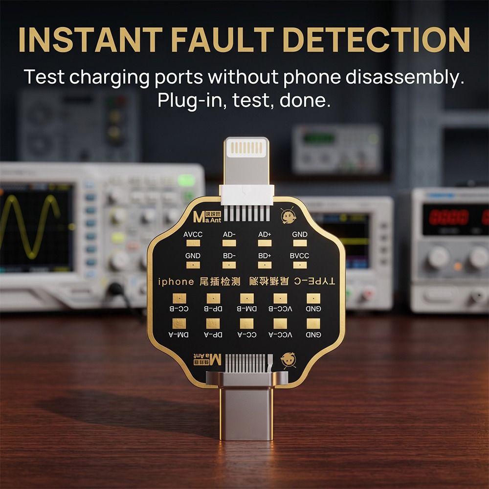Type-C Interface Phone Tail Plug Tester Quick Test Battery Power Supply Tester Fault Detection