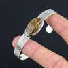 Daughters Day Sale 925 Silver Bronzite Gemstone Wedding Wife New Bangle Bracelet