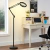25w 8X 3 Color Adjustable Light LED Magnifying Floor Stand Lamp Magnifier Glass Rotated Len Facial Beauty Salon Nail Tattoo