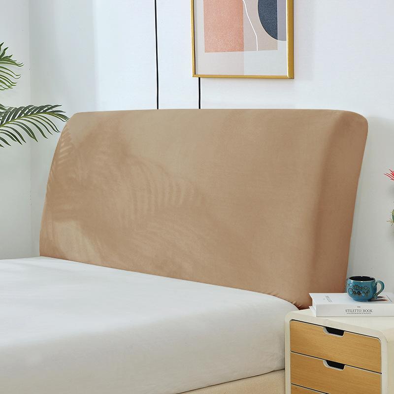 Thick All Inclusive Headboard Cover Solid Color Elastic Simple Soft Dustproof Back Protection Bedroom Headboard Backrest Cover